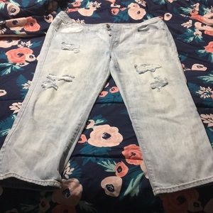 American eagle boy crop jeans